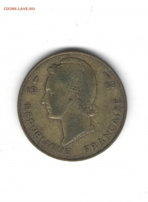 ФРАНЦУЗСКАЯ ЗАПАДНАЯ АФРИКА 10 ФРАНКОВ 1956 ДО 20.05 - 226