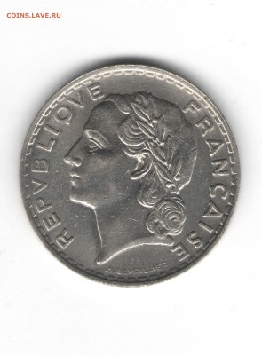 ФРАНЦИЯ 5 ФРАНКОВ 1933 ДО 20.05 - 113