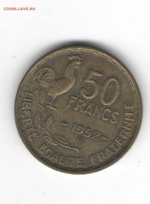 ФРАНЦИЯ 50 ФРАНКОВ 1952 ДО 20.05 - 1110
