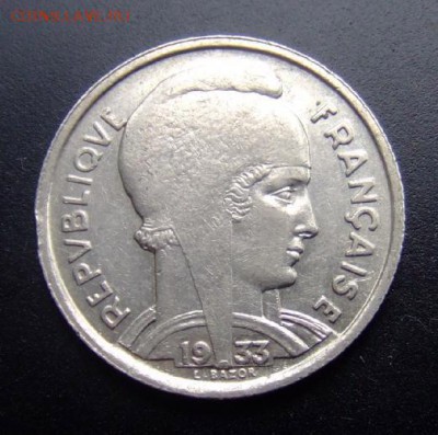 2 - Франция  5 франков (1933) ник. №1 А