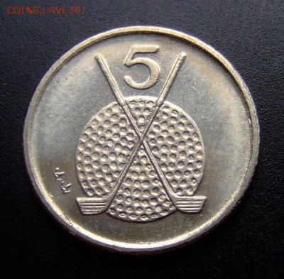 2 - Остров Мэн 5 пенсов (1995) «Клюшки для гольфа» №1-1 Р
