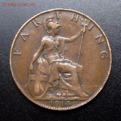 2 - Великобритания 1 фартинг (1914) Р