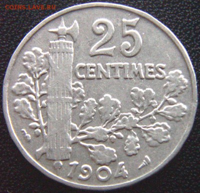 Франция_25 сантимов 1904; до 19.05_22.26мск - 8102