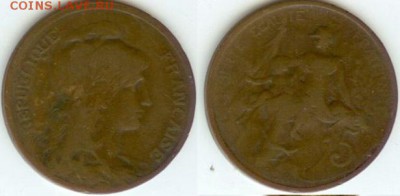 Франция 5 сентим 1898 до 21.00 по Москве 25.05.2014 - Франция, 5 сентим 1898