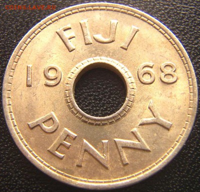 Британские о-ва Фиджи_1 пенни 1968; до 19.05_22.30мск - 6170