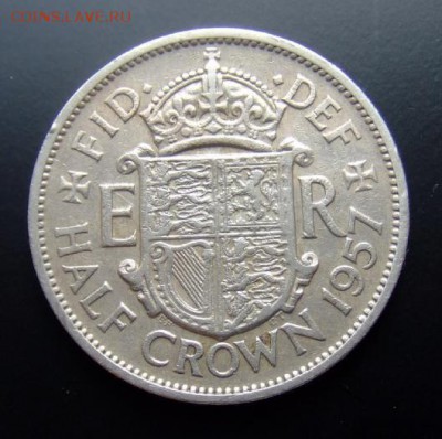 2 - Великобритания 0,5 кроны (1957) d-32,1 мм Р