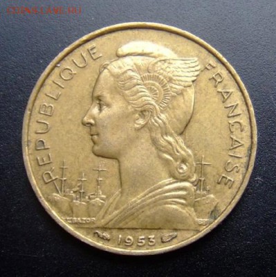 2 - Франц. Мадагаскар 20 франков (1953) А