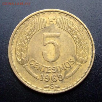 2 - Чили 5 сентесимо (1969) Р