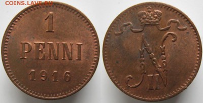 Разная инострань - 14 2 Финляндия 1 пенни 1916     272