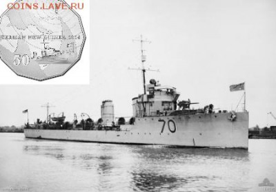 Монеты с Корабликами - HMAS_Warrego
