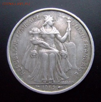 2 - Франц. Океания 5 франков (1952) А