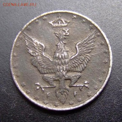 2 - Польша (Германо-Австрийская оккупация) 5 фенигов (1918 FF) А