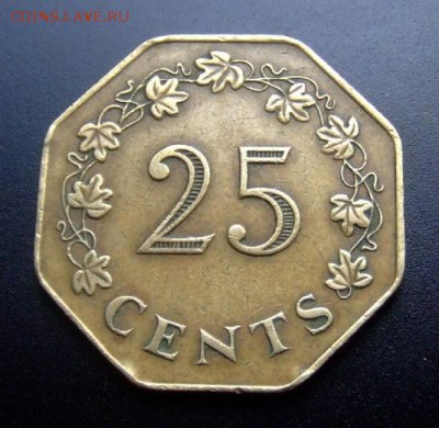 2 - Мальта 25 центов (1975) №1 Р