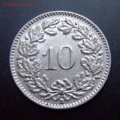 2 - Швейцария 10 раппенов (1937) Р