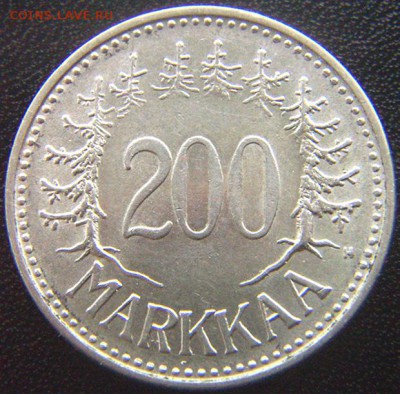 Финляндия_200 марок 1956; серебро; до 20.05_22.08мск - 8054