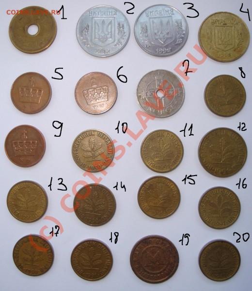 Продам иностранные монеты по 10 рублей за штуку - 2.JPG