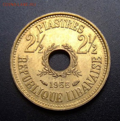 2 - Ливан 2,5 пиастра (1955) Р