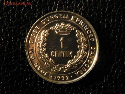 1 сентим, 1999г. Андора. UNC. - DSC09522.JPG