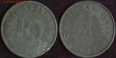 Германия 10 пфеннигов 1941d [ВОЙНА] до 22:00мск 24.05.14 - Германия 10 пфеннигов 1941d (1)
