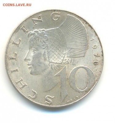 Ag. австрия 10 шиллингов 1970. UNC . до 26.05 22:00 - 7