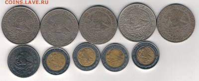 Мексика песо 1970-2008 (10шт) до 26.05.14 в 22.00мск (8932) - 4-мек1п