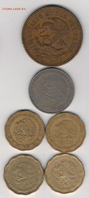 Мексика 50 сентаво 1955-2008 (6шт) до 26.05.14 в 22ч (8932) - 4-мек50с
