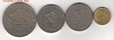 Мексика 5 песо 1972-85 (4шт) до 26.05.14 в 22.00мск (8932) - 4-мек5п
