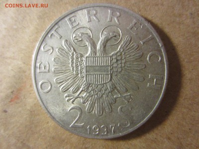 2 шиллинга, Австрия  1937  Церковь Св. Карла - IMG_5739