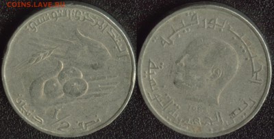 2 динара 1983 (ФАО) до 22:00мск 25.05.14 - Тунис 0,5 динара 1983 (ФАО)