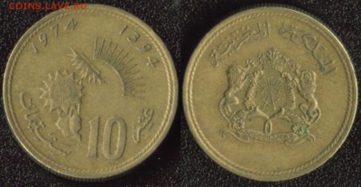 Марокко 10 сантимов 1974 (ФАО) 22:00мск 25.05.14 - Марокко 10 сантимов 1974 (ФАО)