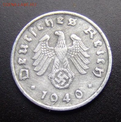 2 - Германия (3-й Рейх) 1 рейхспфенниг (1940 G) цинк А