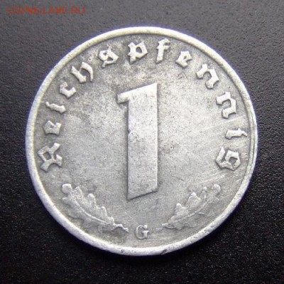 2 - Германия (3-й Рейх) 1 рейхспфенниг (1940 G) цинк Р
