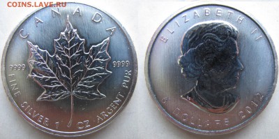 Канада 1 доллар 2012г Кленовый лист. до 27.05. в 22°°. - канада