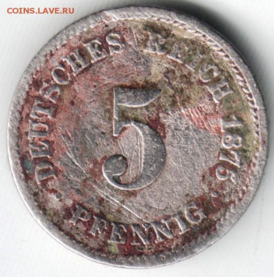 5 пфеннигов 1875 г. А до 29.05.14г. в 22.00 - Scan-140517-0007