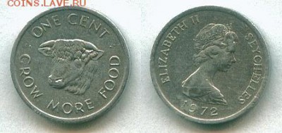 С рубля Сейшелы 1 ц. 1972 до 26.05.14 - Сейшелы 1ц 1972
