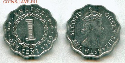 С рубля Белиз 1 ц. 1989 до 26.05.14 - Белиз 1ц 1989
