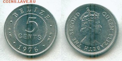 С рубля Белиз 5 ц. 1976 до 26.05.14 - Белиз 5ц 1976