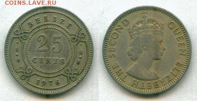 С рубля Белиз 25 ц. 1976 до 26.05.14 - Белиз 25ц 1976