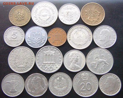 34 разные монеты (см. фото и описание). До 24.05_22.34мск - 7397