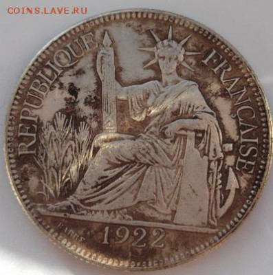 1 Piastre1922 Indo-chine  - на оценку - 2