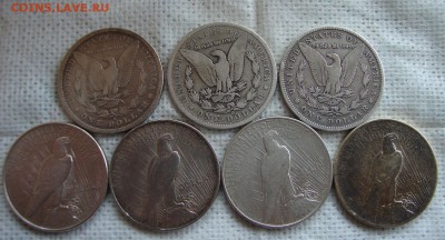 Доллары США 1881, 1888, 1889, 1922 4 шт. - V3