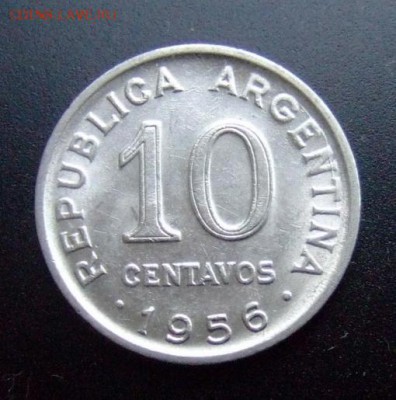 2 - Аргентина 10 сентаво (1956) Хосе де Сан-Мартин Р