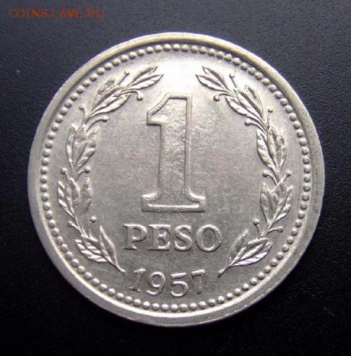 2 - Аргентина 1 песо (1957) Р