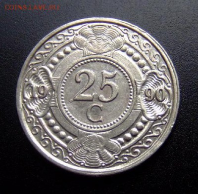 2 - Нидерл. Антилы 25 центов (1990) «Ветка апельсинового дерева» Р