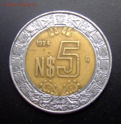 2 - Мексика 5 нов.песо (1994) бм Р