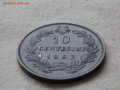 Италия 10 centesimi 1863  XF в коллекцию - DSCN4180.JPG