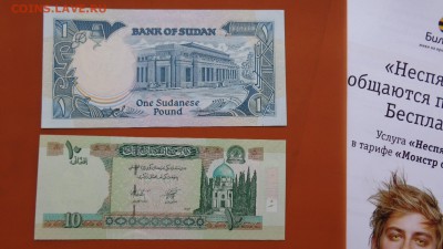 10 афгани Афганистан+ 1 паунд Судан  до 29.5  в 21-30 мск - ....лето 26.5.14 г.  разное 101.JPG