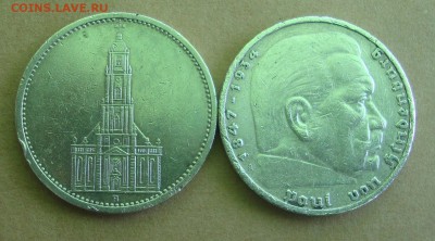 5 марок 1936 год,5 марок 1934 год - M7