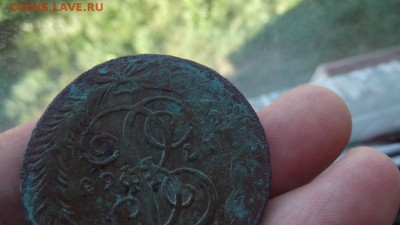 ПЕРЕЧЕКАН!!! 5копеек  1763год СПМ - DSCF1842.JPG