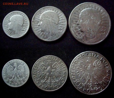 Польша 2,5,10 злотых 1932г до 2 июня - 1932